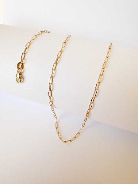 9ct Gold Paperclip Chain