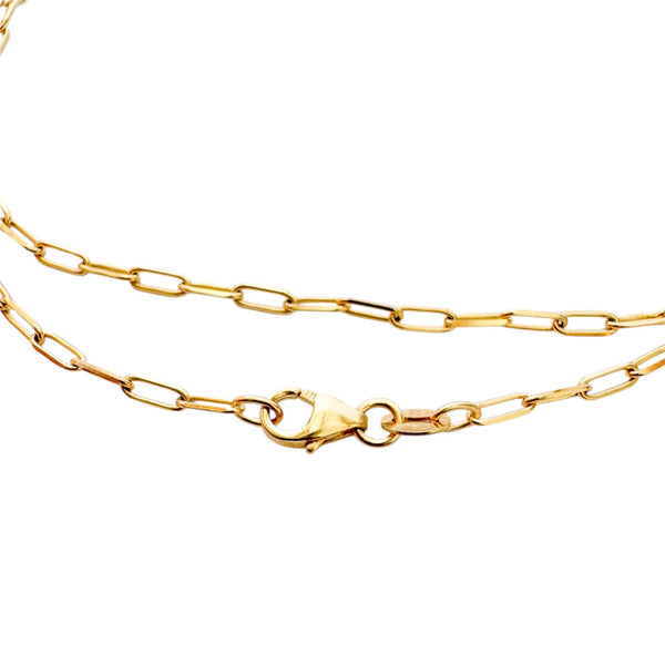 9ct Gold Paperclip Chain