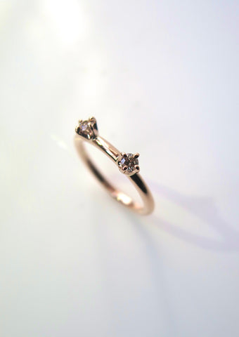 9ct Rose Gold Diamond Ring